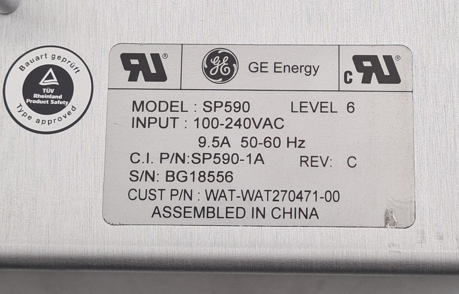 GE Energy Power Supply SP590 SP590-1A WAT-WAT270471-00 for WATERS ALLIANCE 2695