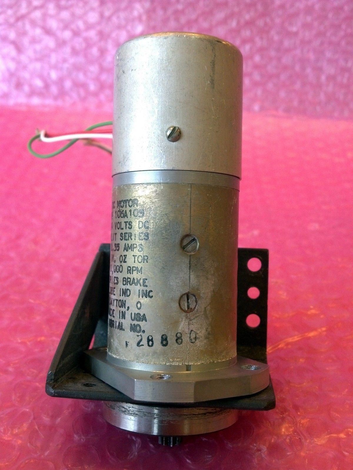 Dayton Dc Motor 106A103 24 V 2.35 Amps Split Series 10000 Rpm Globe Ind Usa