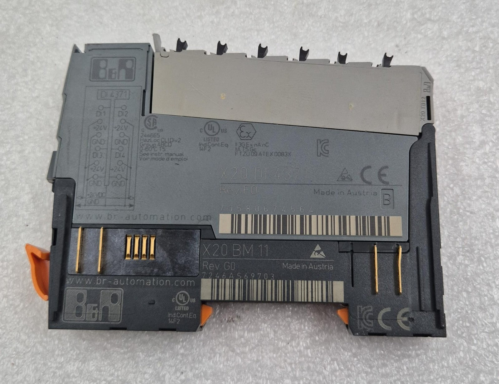[LOT 3 PCS] B&R Automation X20 DI 4371 Digital Control Module W/ X20 BM 11