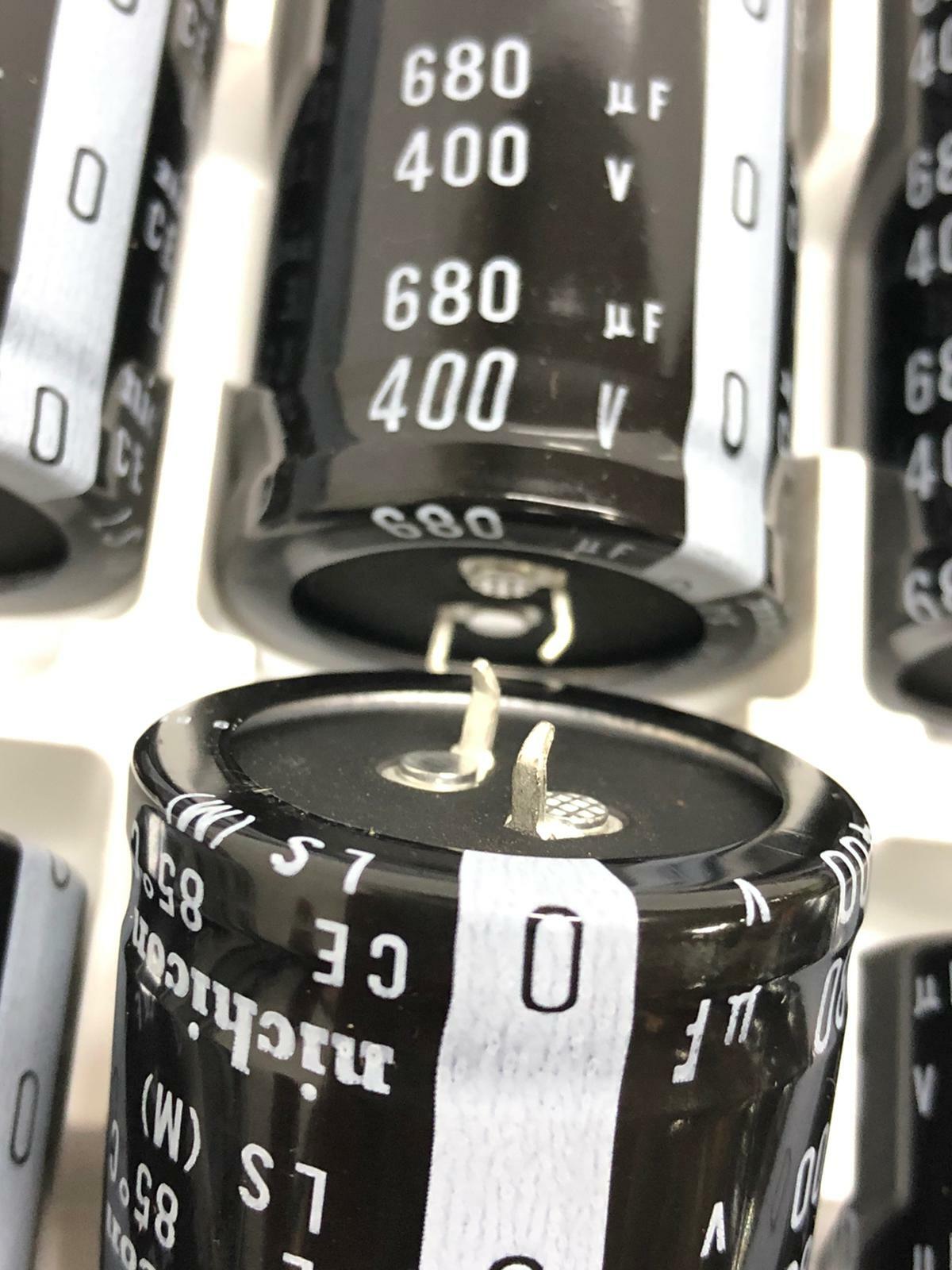 [Lot of 10] Nichicon 680uF 400v  LS(M) 35x50mm 400V 680uF PSU Capacitor