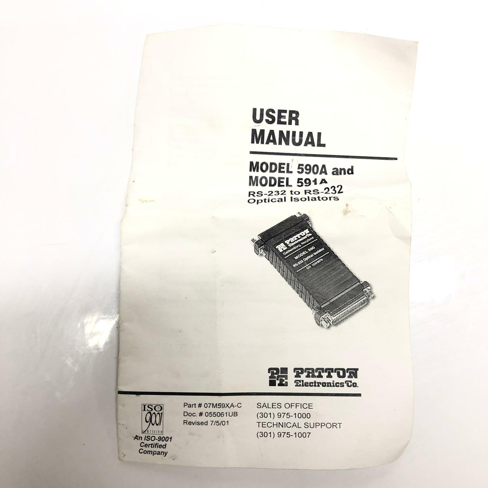 Patton 591AF - RS-232 to RS-232 HS Interface Powered Optical & accassories