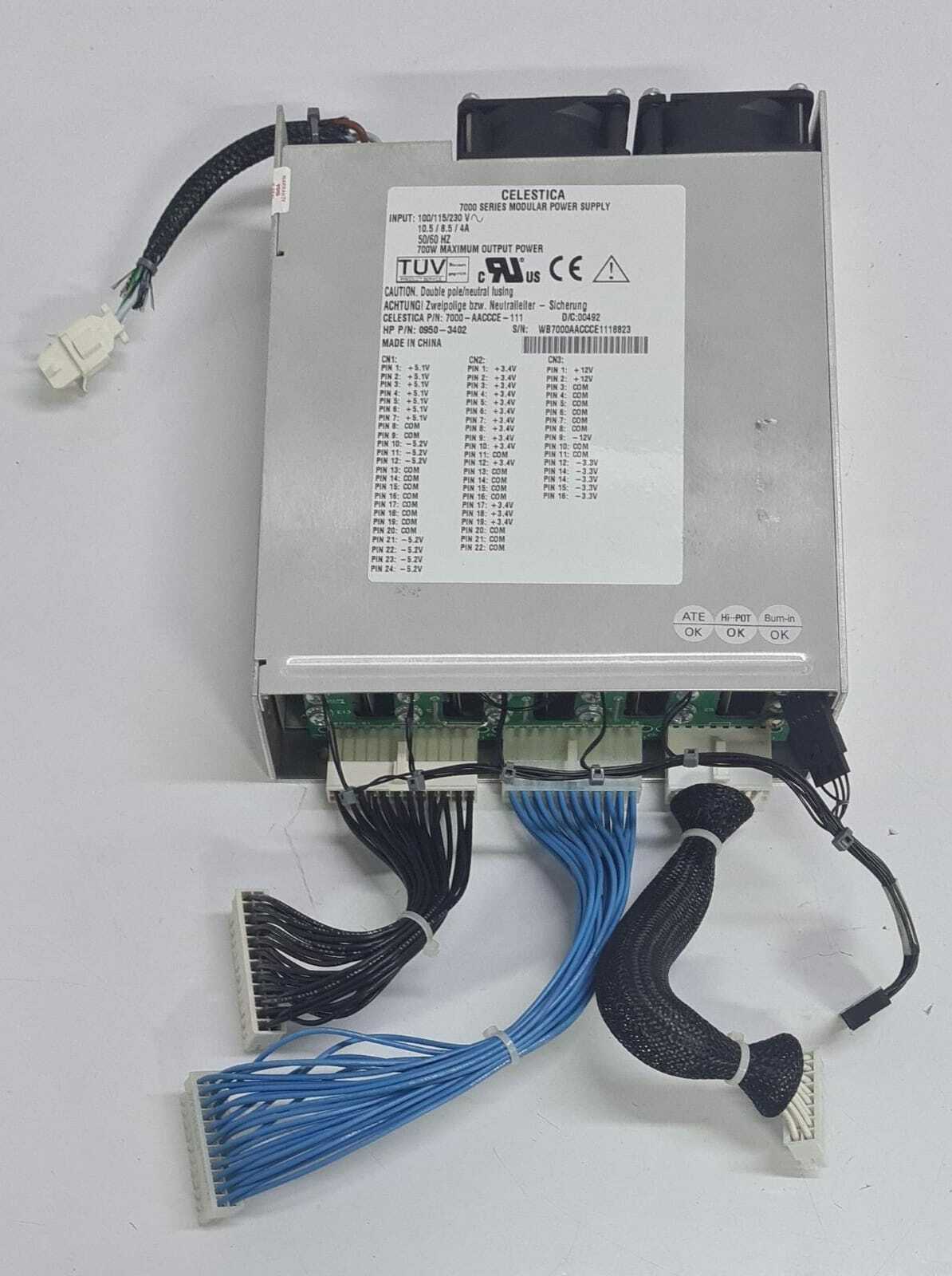 Celestica 7000-AACCCE-111 700W modular power supply for HP Agilent systems