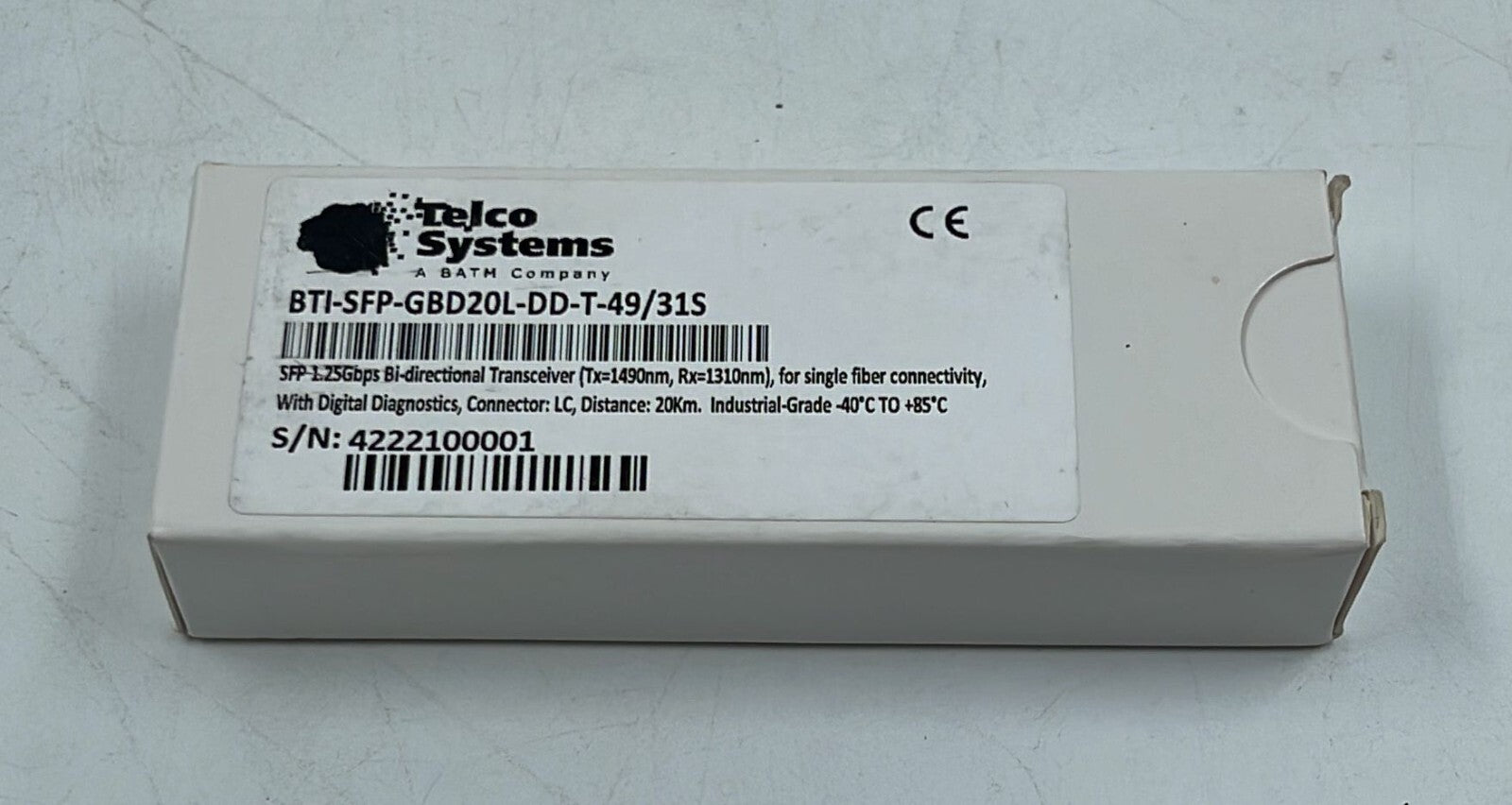 TELCO System BTI-SFP-GBD20L-DD-T-49/31S