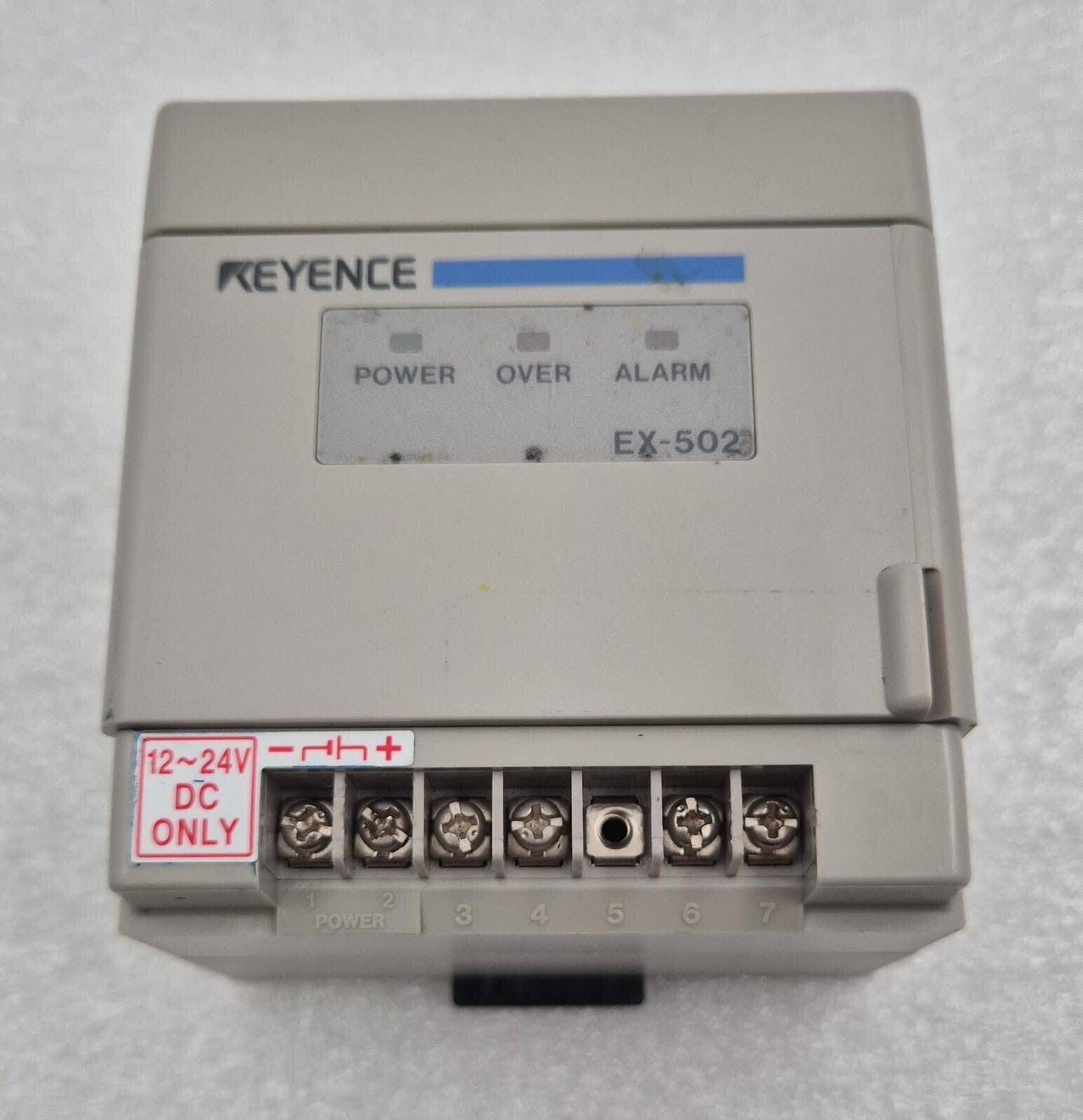 KEYENCE EX-500 SERIES EX-502 Digital Optical Fiber Amplifier Controller 12-24V
