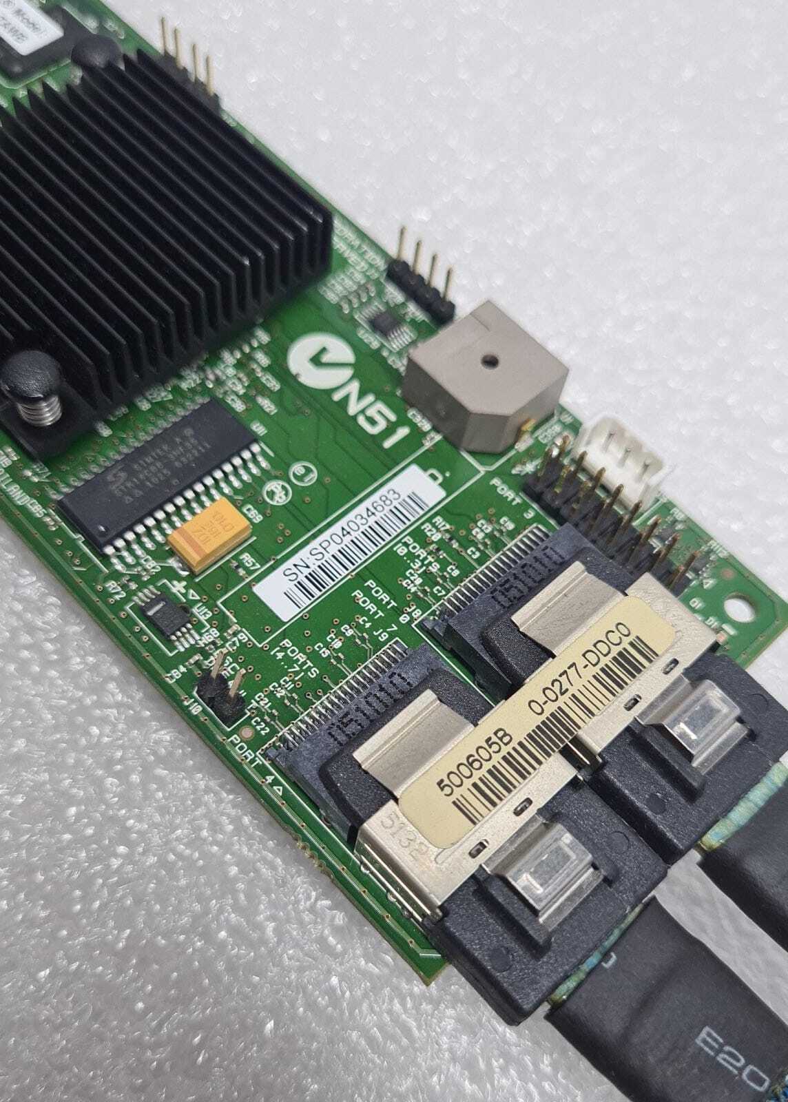 LSI L1-01116-05 500605B 8Port PCI Express SAS RAID Controller Card W/ D33289-003