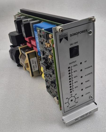 WEBER Ultrasonics SONOPOWER WU 1500 SP 25 control module front view