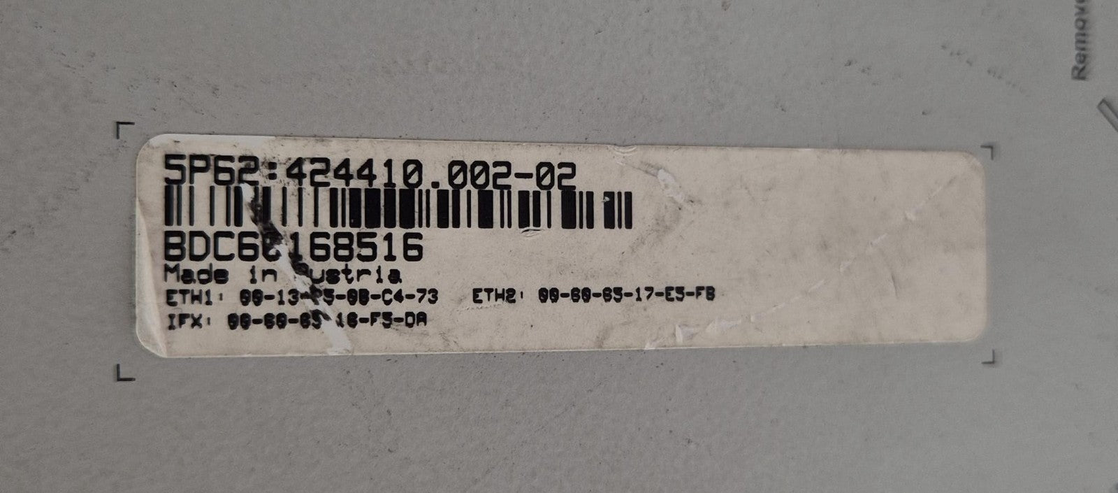 B&R Automation PC 5PC600.SX02-01 5P62 424410.002-02 Industrial Computer