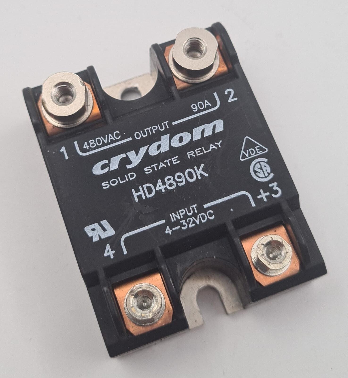 Crydom HD4890K SSR Solid State Relay 480VAC 90A Panel Mount