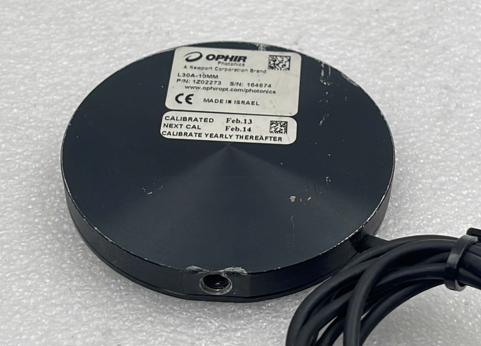 OPHIR L30A-10MM Head Laser Power Meter Sensor 1Z02273