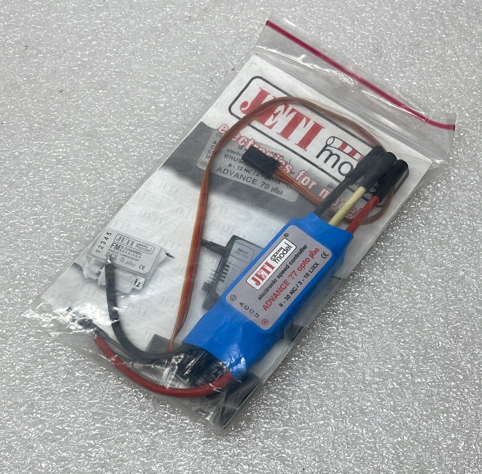 JETI MODEL ELECTRONIC SPEED CONTROLLER ADVANCE 77 OPTO PLUS