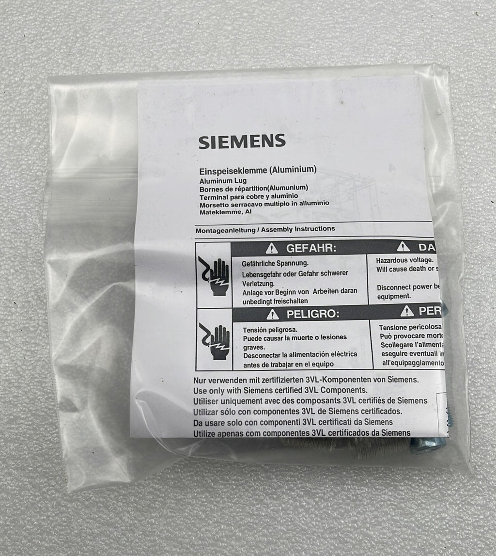 Siemens 3VL9500-4TG30 Cable Terminal Aluminum Lug Kit 3-in Pack