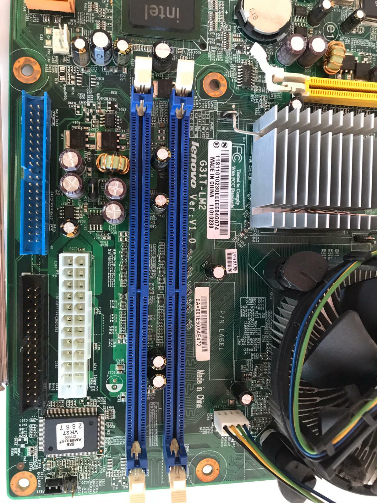 Ibm / Lenovo G31T-LM2 LGA775 Motherboard + CPU intel E7400 2.8Ghz