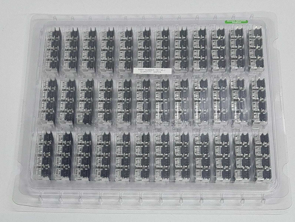 [LOT OF 144] NEW - AMP 5787745-2 8-Pin Dual USB 2.0 Port Receptacle Assembly