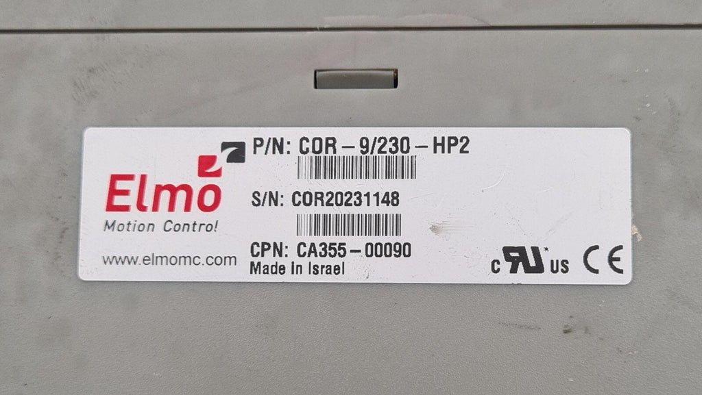 Elmo Motion Control COR-9/230-HP2 Servo Drive Controller CA355-00090 - FOR PARTS
