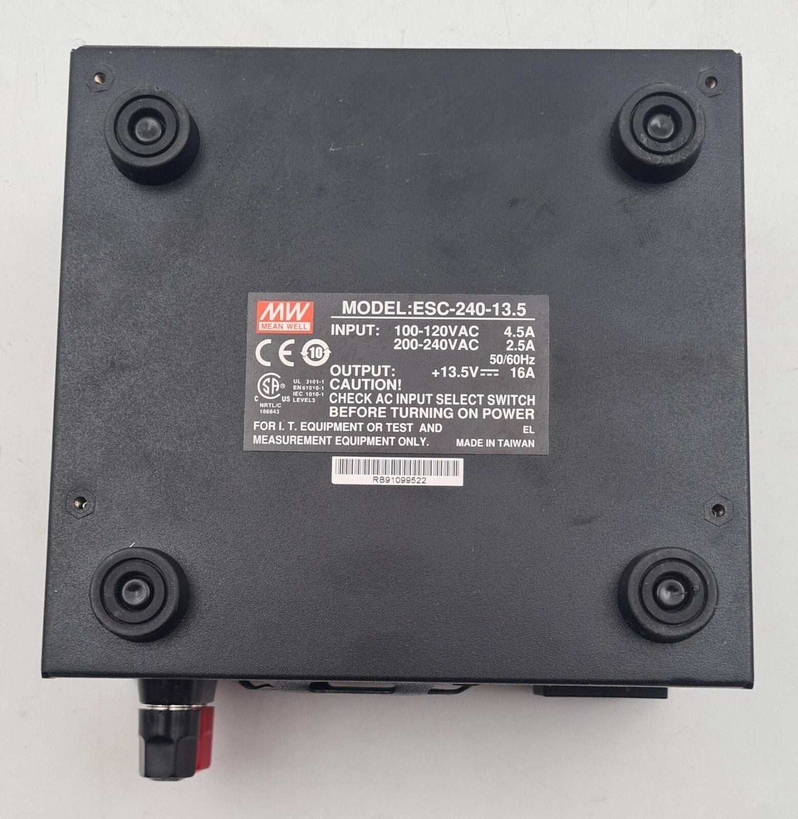 MW MEAN WELL ESC-240-13.5 SWITCH MODE BATTERY CHARGER 100-240VAC