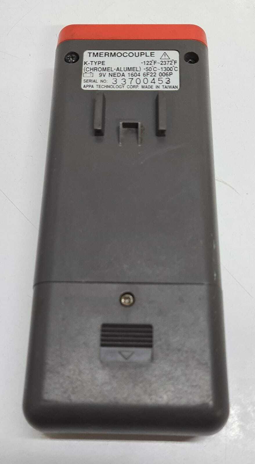 APPA 51 Thermometer Thermocouple K-Type W/ 9V Battery