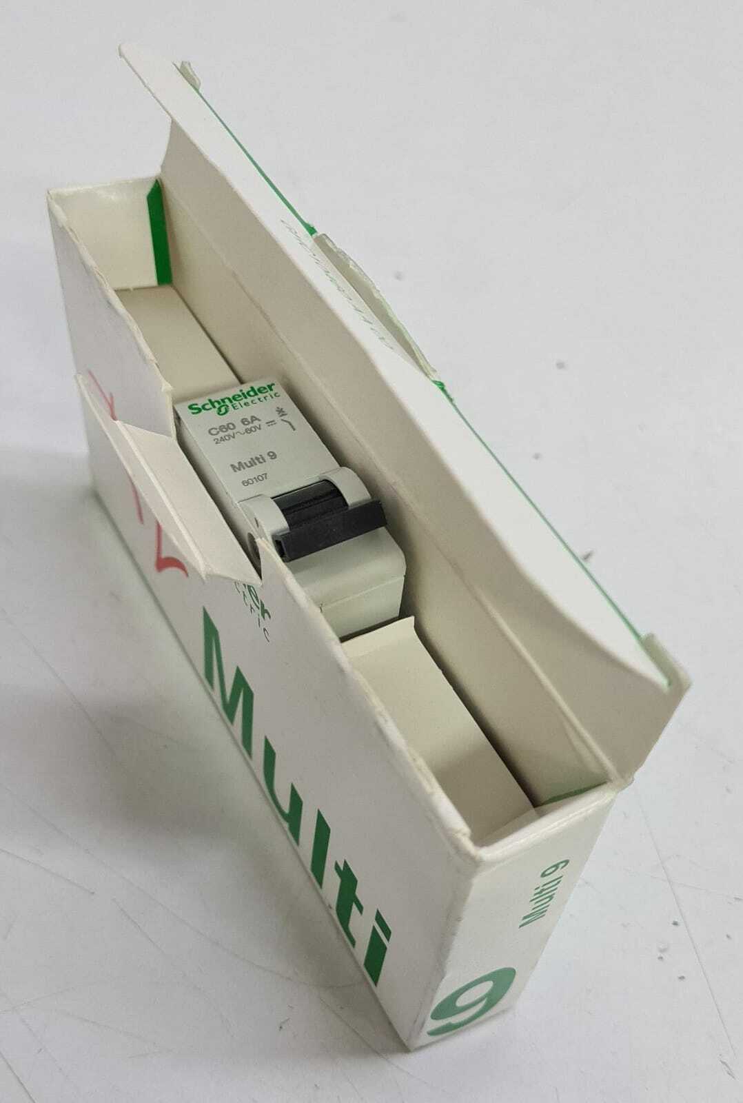 [LOT 3] NEW Schneider Electric Multi 9 C60 1P 6A 60107 Miniature Circuit Breaker