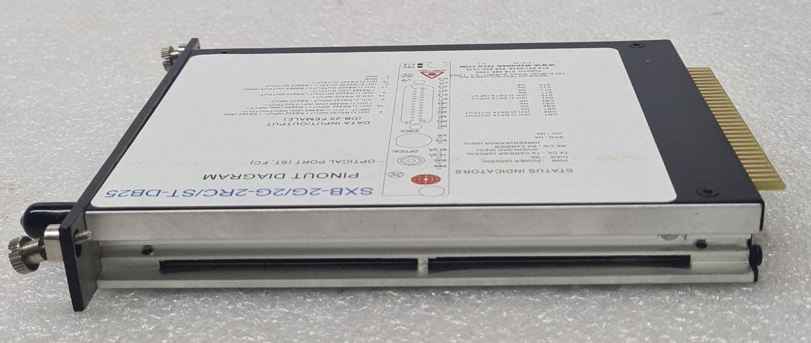 Meridian Technologies SXB-2G/2G-2RC/ST-DB25 Fiber-Optic Transmission