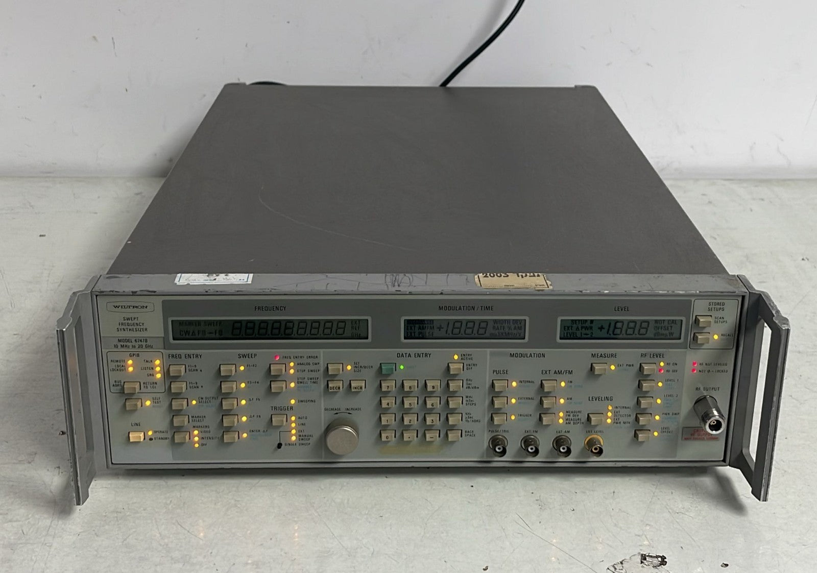 Wiltron Model 6747B Swept Frequency Synthesizer 10MHz 20GHz