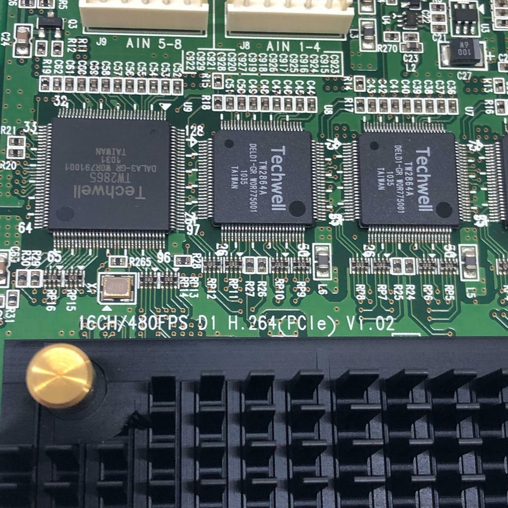 NUUO Video analytics H.264 16CH 480FPS/D1 DVR Real Time Video PciE Card