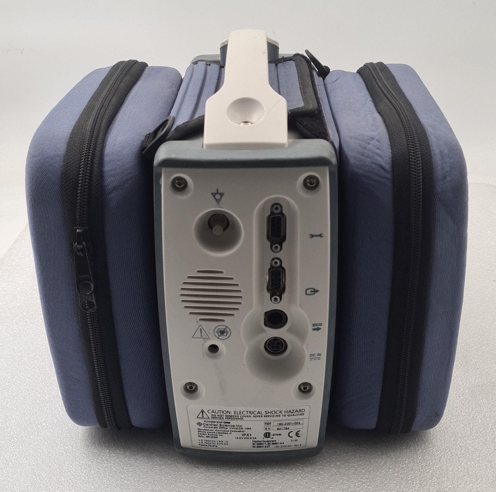 Cardiac Science PowerHeart CRM 180-2001-004 Rhythm Module Defibrillator W/ MW116 POWER W/ CASE
