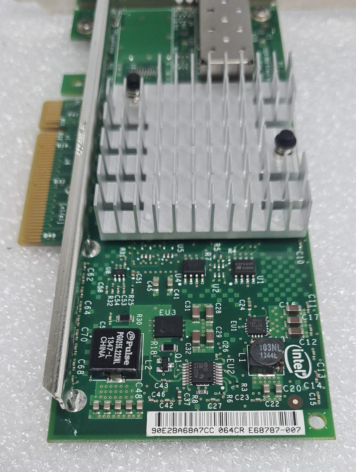 INTEL X520-SR1 10G 1 Port PCI-E E10G41BFSRBLK ETH NTWK ADPTR W/ 455885-001 SFP