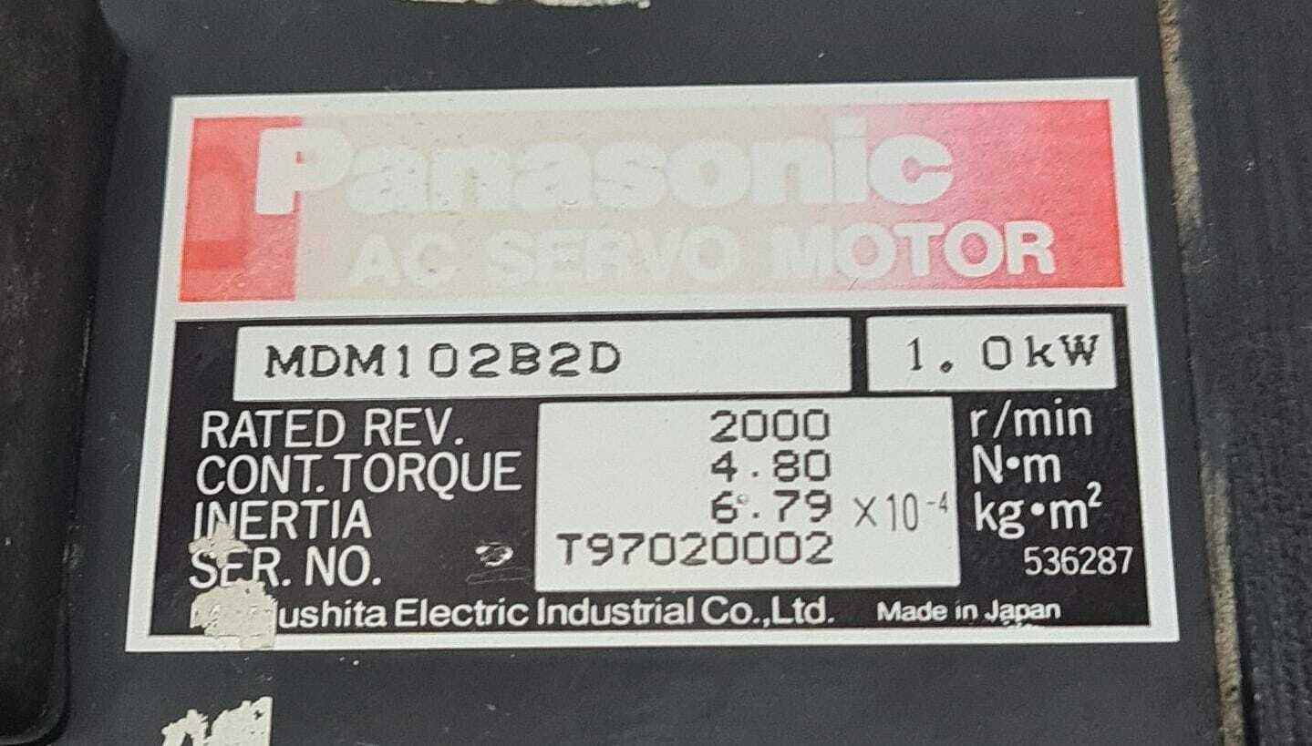 PANASONIC AC Servo Motor MDM102B2D Encoder