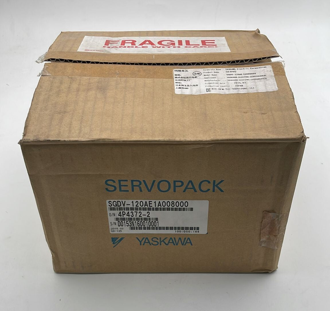 **NEW**  YASKAWA SERVOPACK SGDV-120AE1A008000 200V Servo Drive