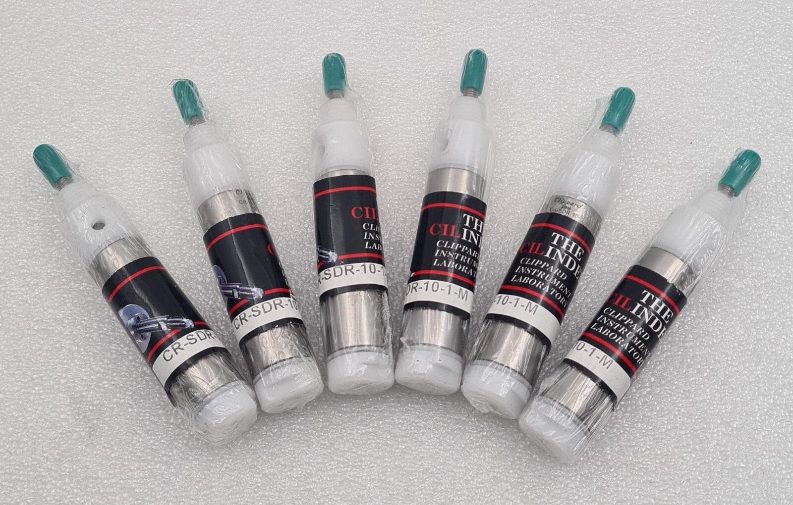 Lot of 6 Clippard SDR-10-1-M pneumatic cylinder stud mount rotating rod actuators
