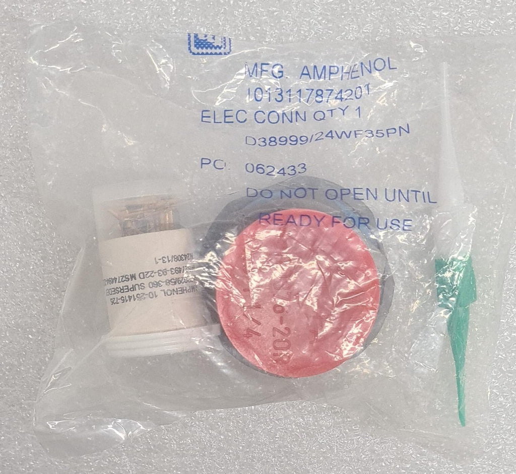 [LOT 5] NEW SEALED - Amphenol D38999/24WF35PN Circular MIL Spec Connector