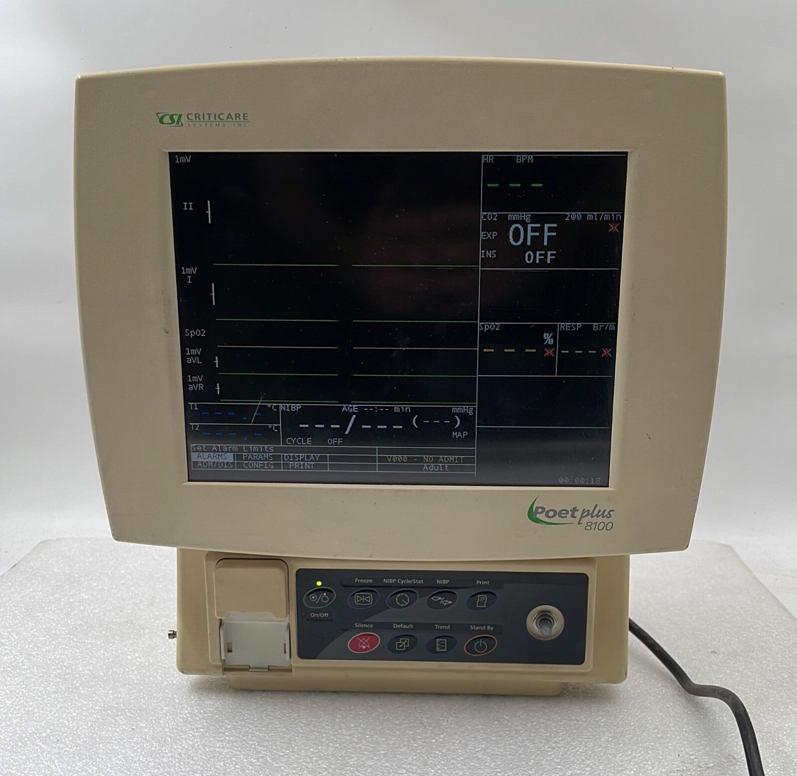 CSI Criticare Systems CSI8100 Monitor **AS IS