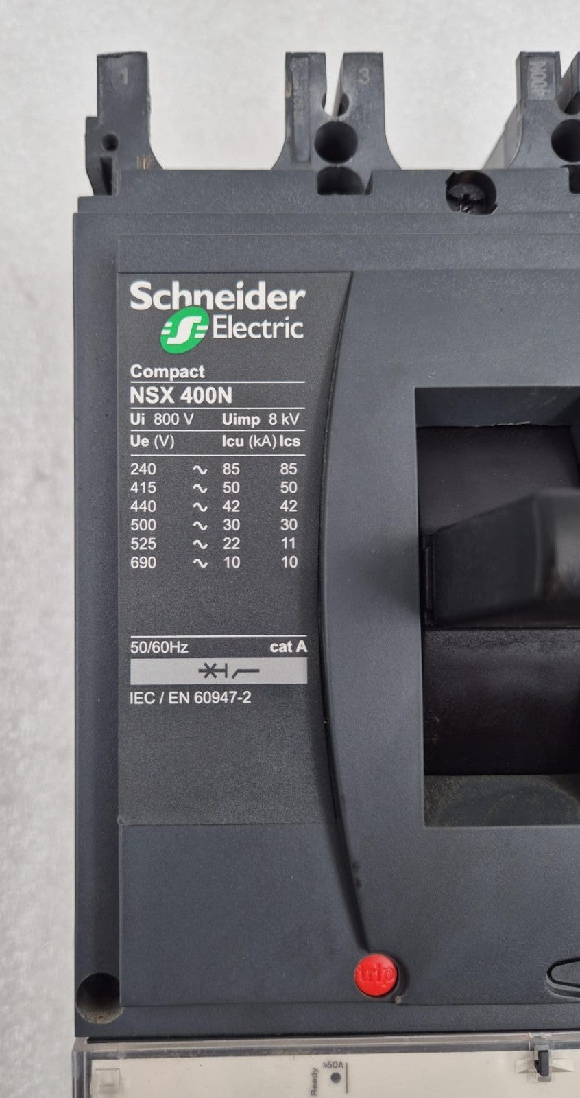 Schneider Electric Compact NSX 400N 800V Circuit Breaker Micrologic W/ Vigi 630