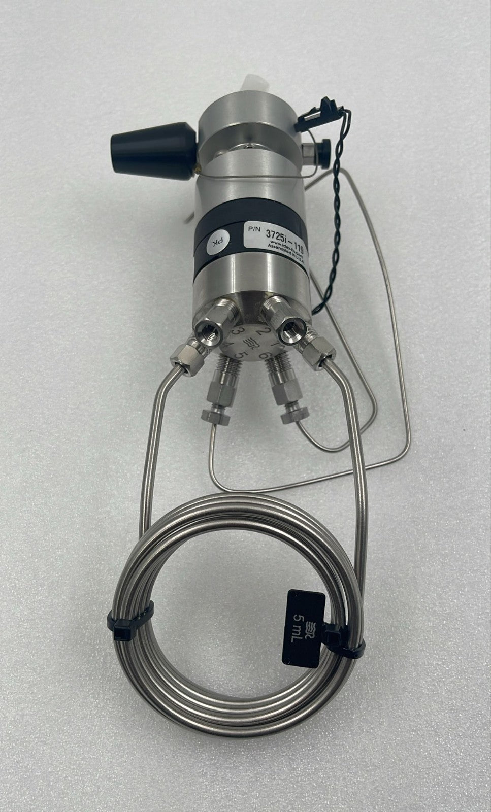 Rheodyne 3725i-119 preparative sample injector valve with 5 mL loop for chromatography systems