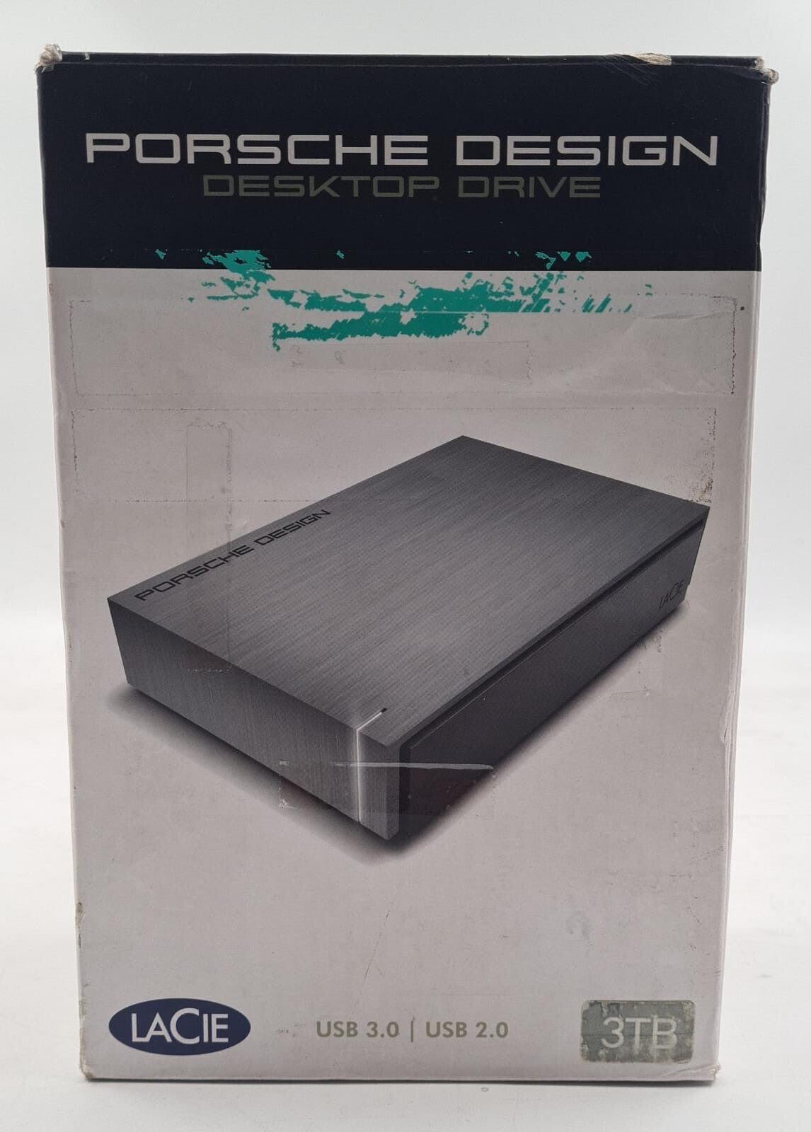 NEW - LACIE Porsche Design DESKTOP External Hard Drive 3TB USB 3.0 / 2.0