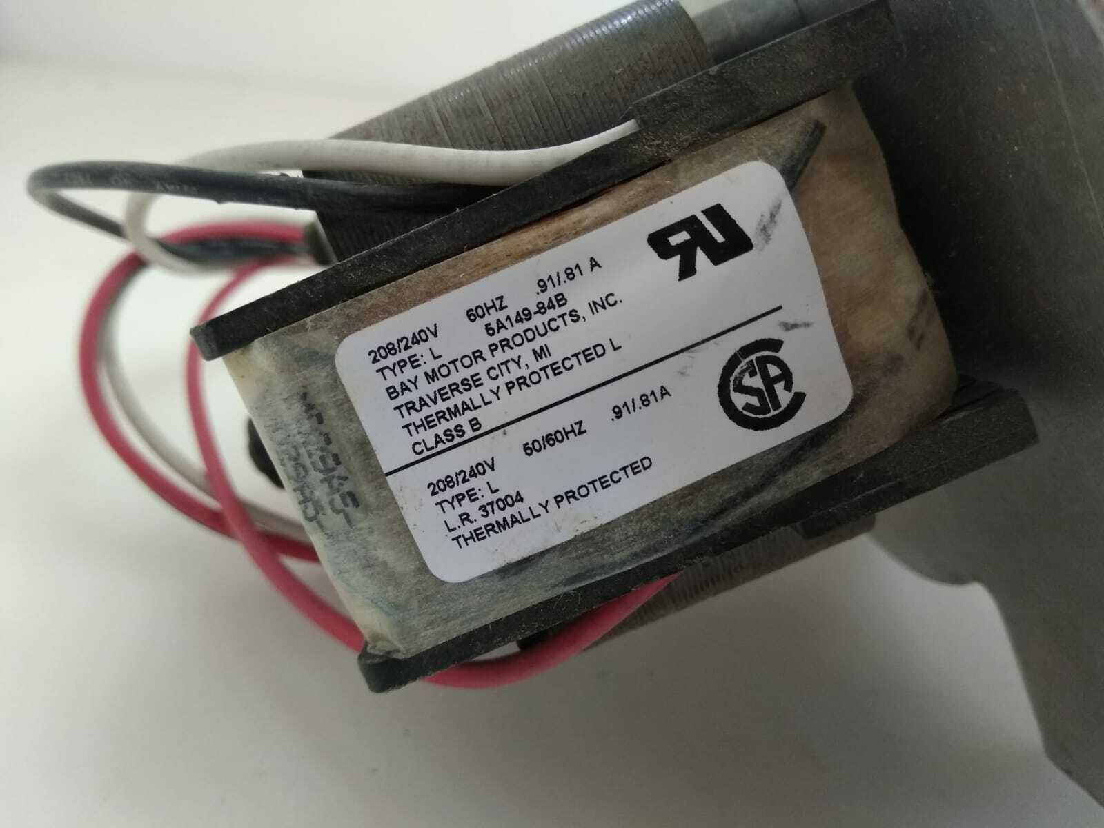 Bay Motor 5a149 84b Sealed Ball Blower 208 240v ventilation Steel housing