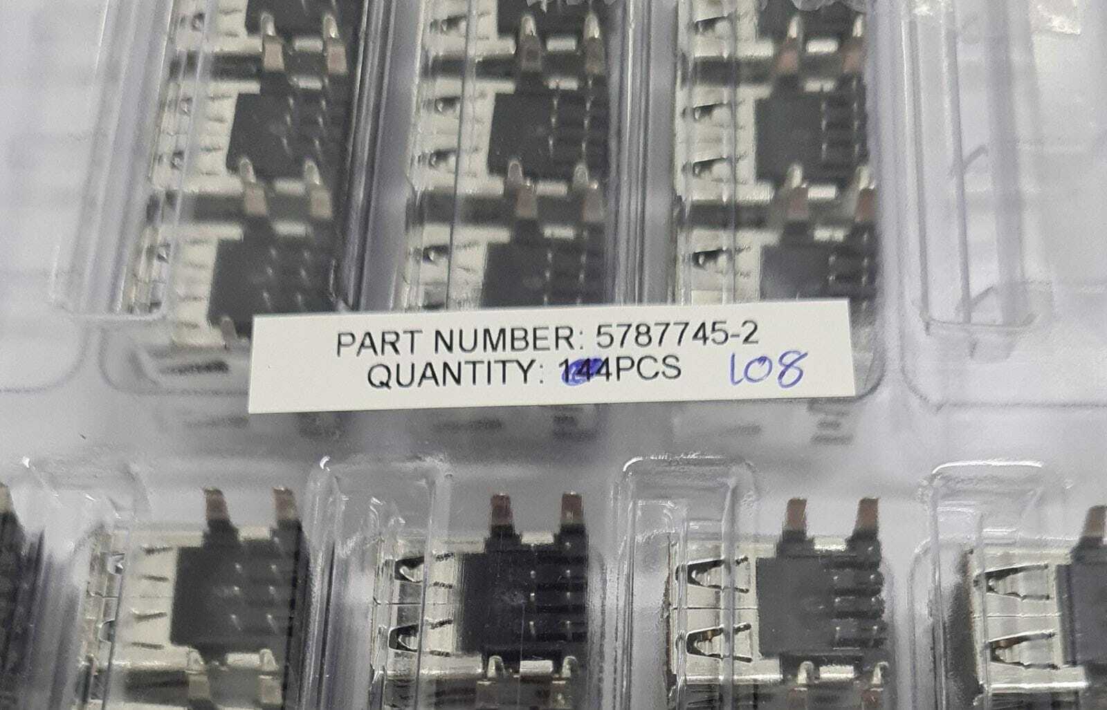 [LOT OF 108] NEW - AMP 5787745-2 8-Pin Dual USB 2.0 Port Receptacle Assembly