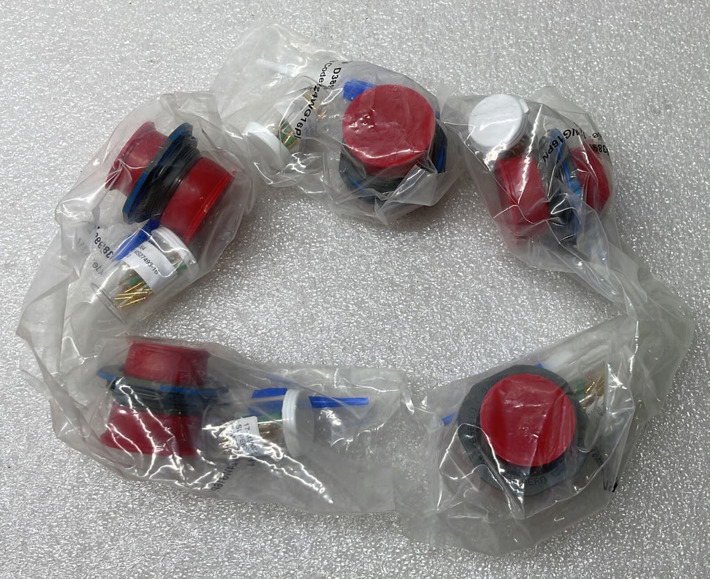 [LOT OF 5] NEW Sealed - Amphenol D38999/24WG16PN Circular Mil Spec Connector