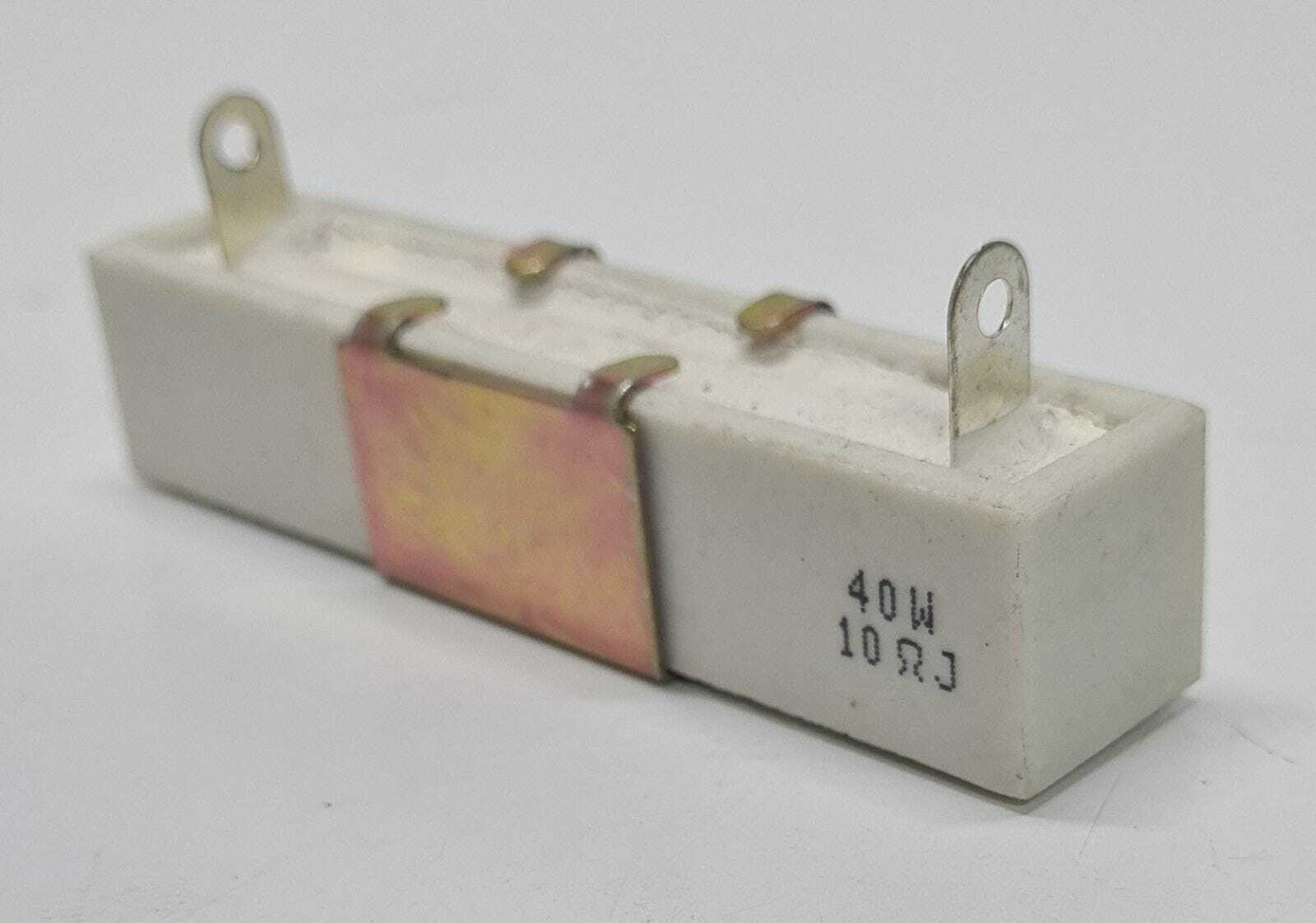 [LOT OF 4 PCS] RES CHAS MNT 40W 10-OHM J Ceramic Power Resistor 90X20X20 mm