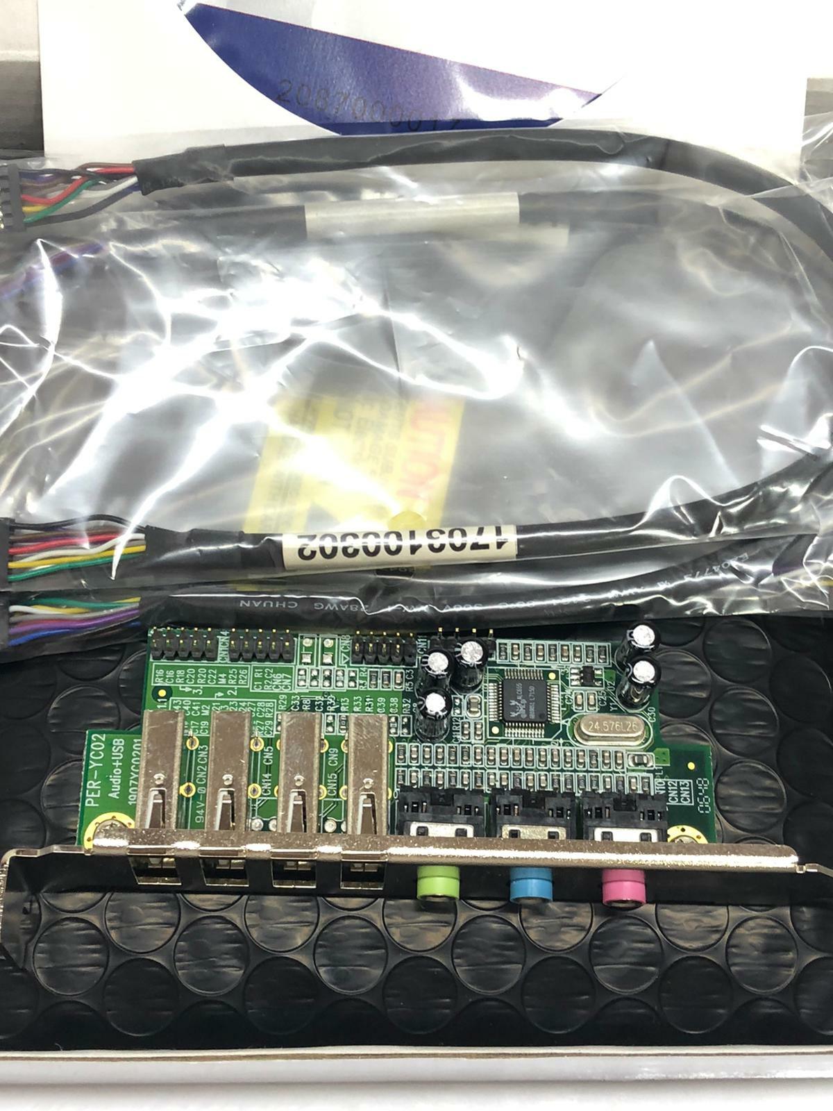 AAEON TF-PER-U00A AC97 Audio Daughter + USB Board PER-YC02 1907YC0201 Mini-PCI