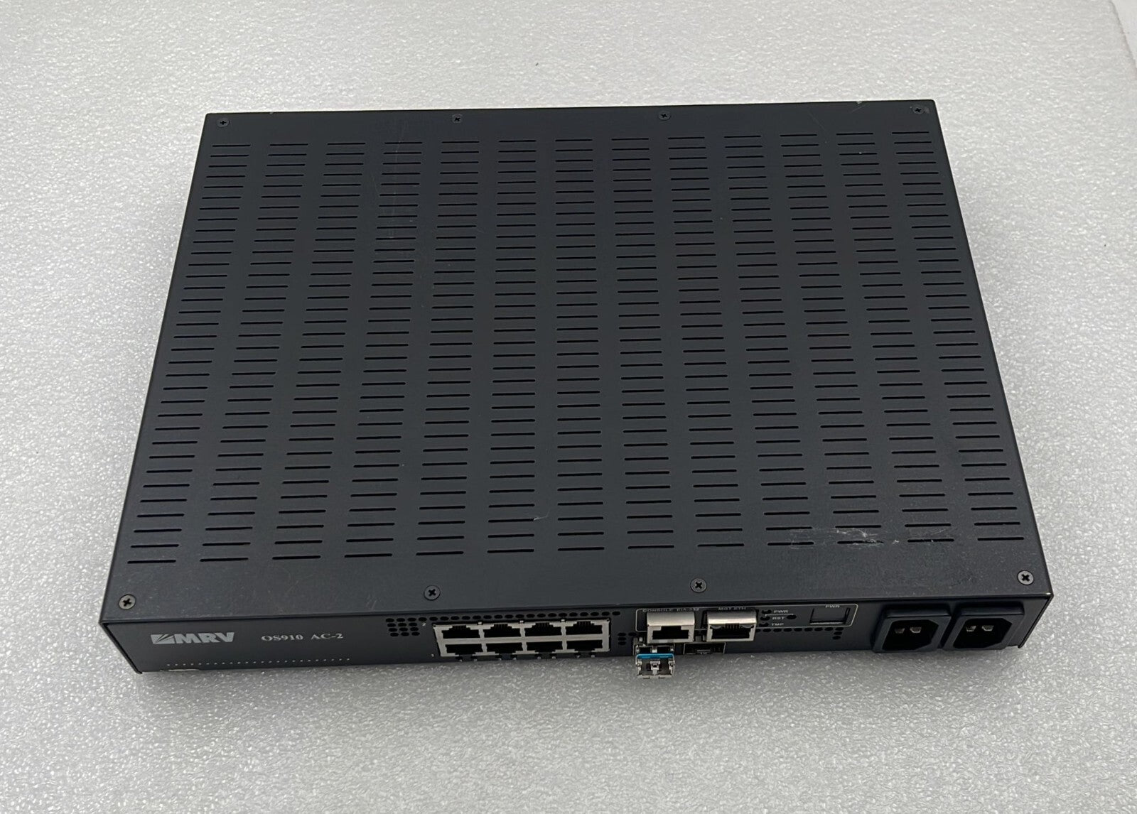 MRV OS-910 AC-2 OS910/AC-S Demarcation Platform RJ45 10/100/1000 BASE-T+2 1000FX