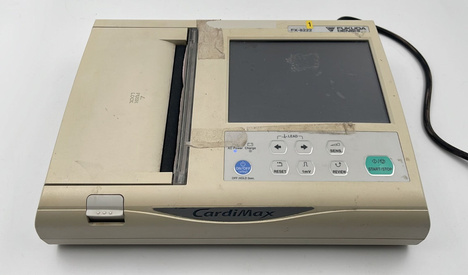 Fukuda Denshi FX-8222 CardiMax ELECTROCARDIOGRAPH **AS IS