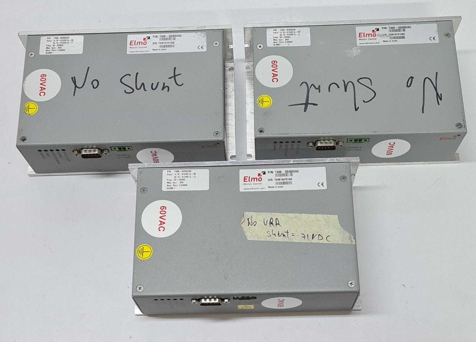 [LOT OF 4] Elmo Motion Control TAM-30/60VAC Power Supply Module - FOR PARTS