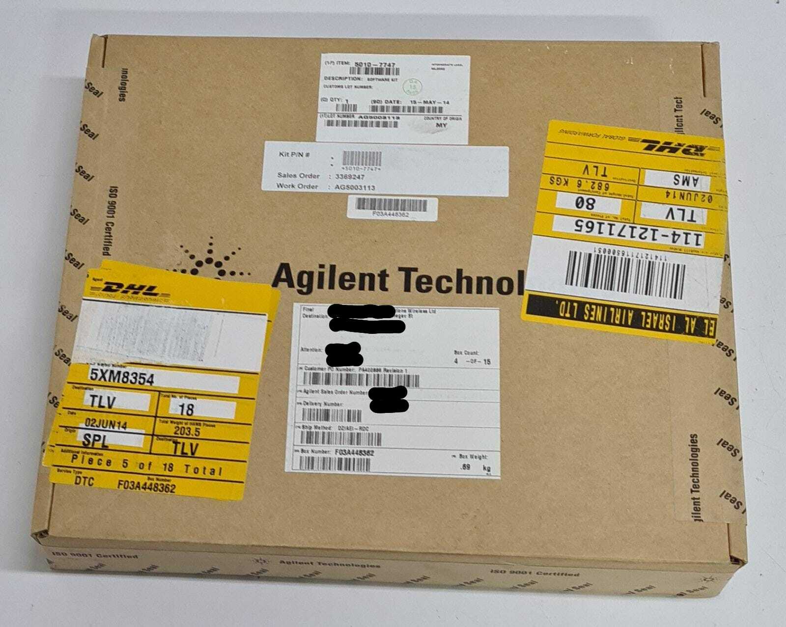 NEW - AGILENT Technologies 5010-7747 SOFTWARE KIT W/ SW CD 5010-7739