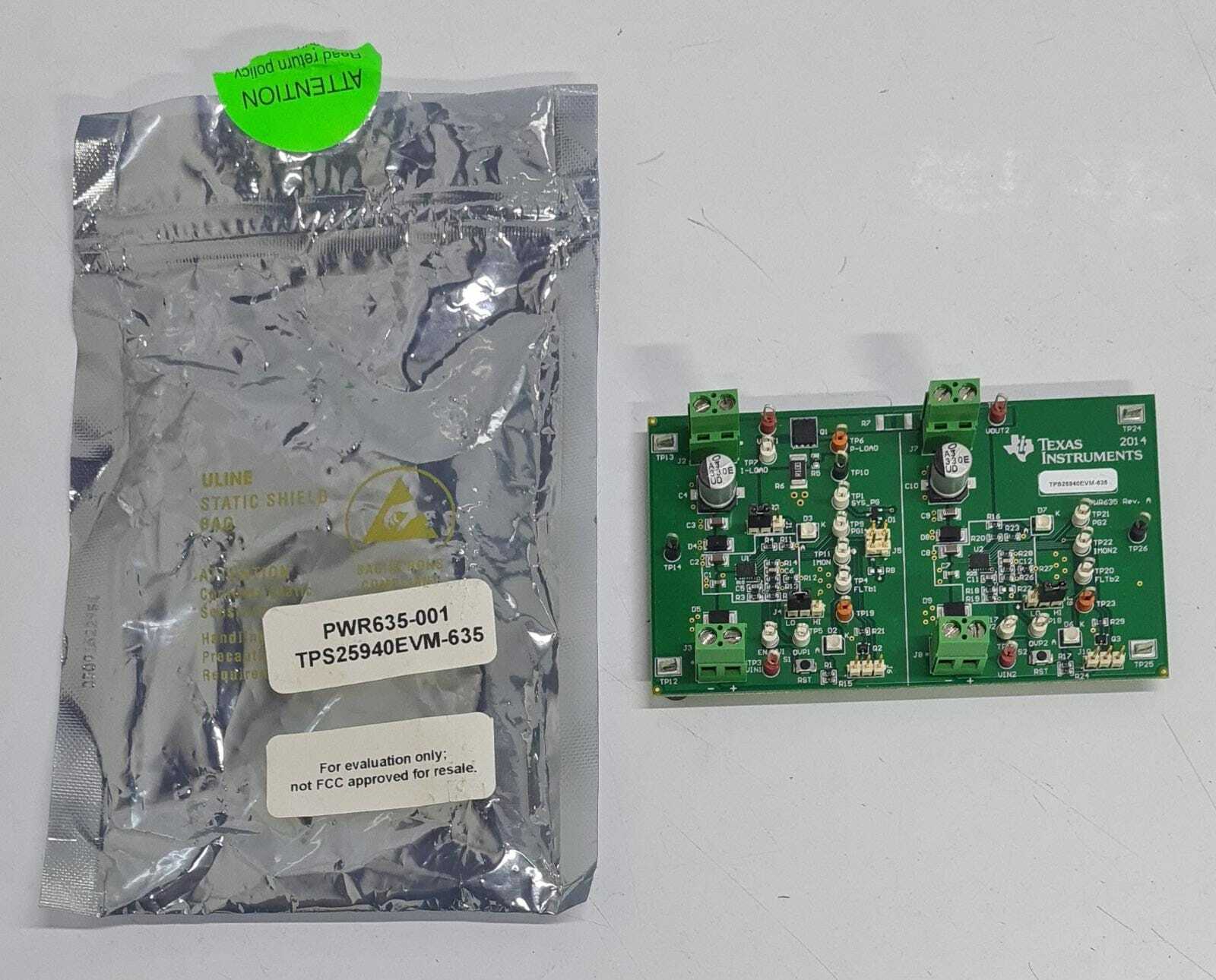 TEXAS INSTRUMENTS TPS25940EVM-635 PWR635-001 Evaluation Board