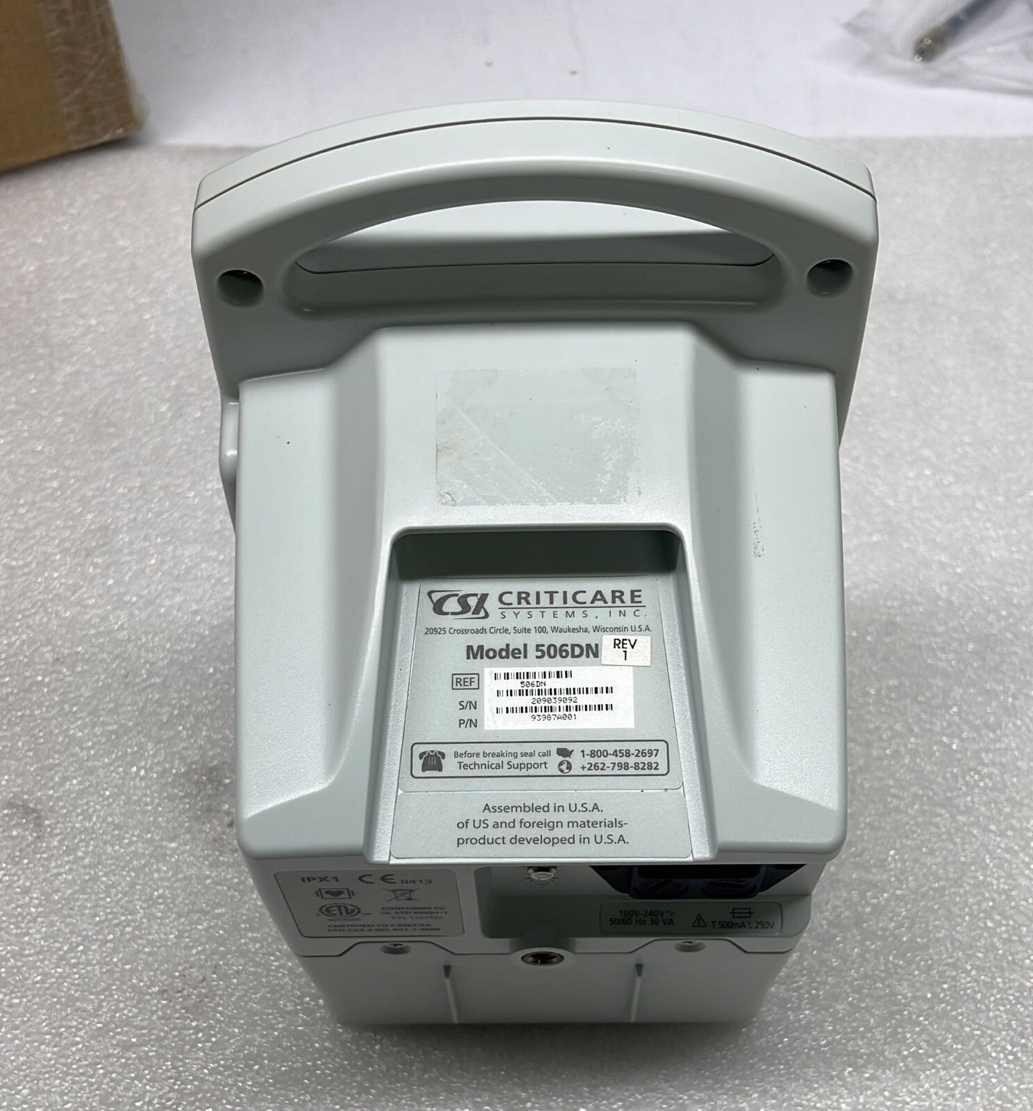 CSI Criticare Systems ComfortCuff 506DN eQuality Monitor 93987A001