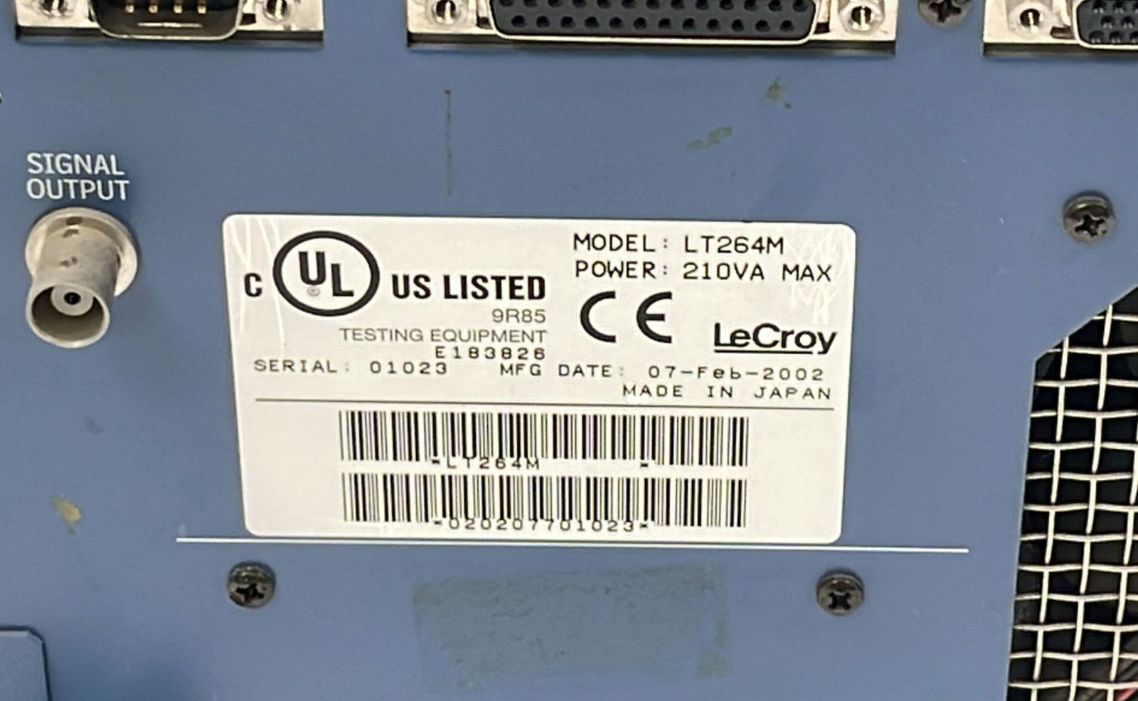 LeCroy LT264M Waverunner 350 MHz - 1GS/s DSO Digital Oscilloscope