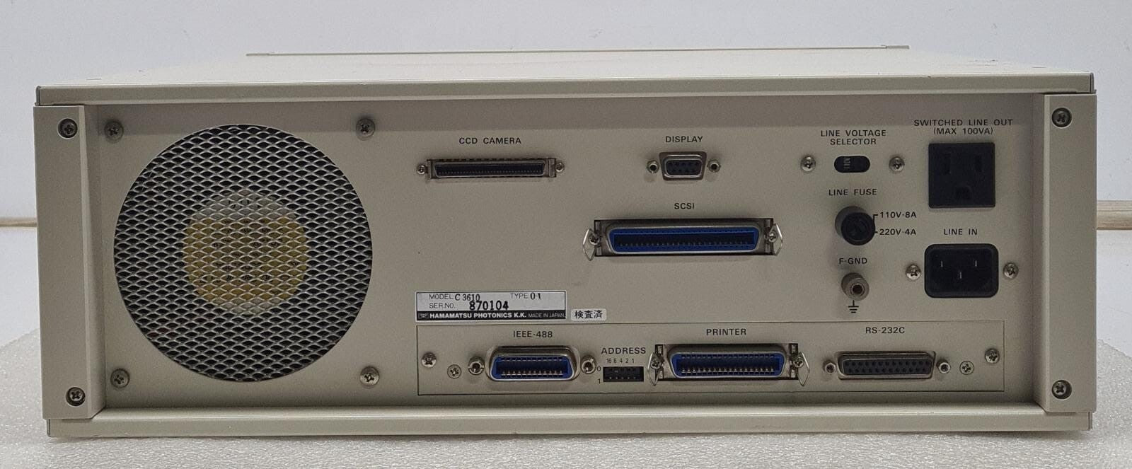 Hamamatsu Photonics CCD-TA C3610 Camera Controller CCD Image Processor