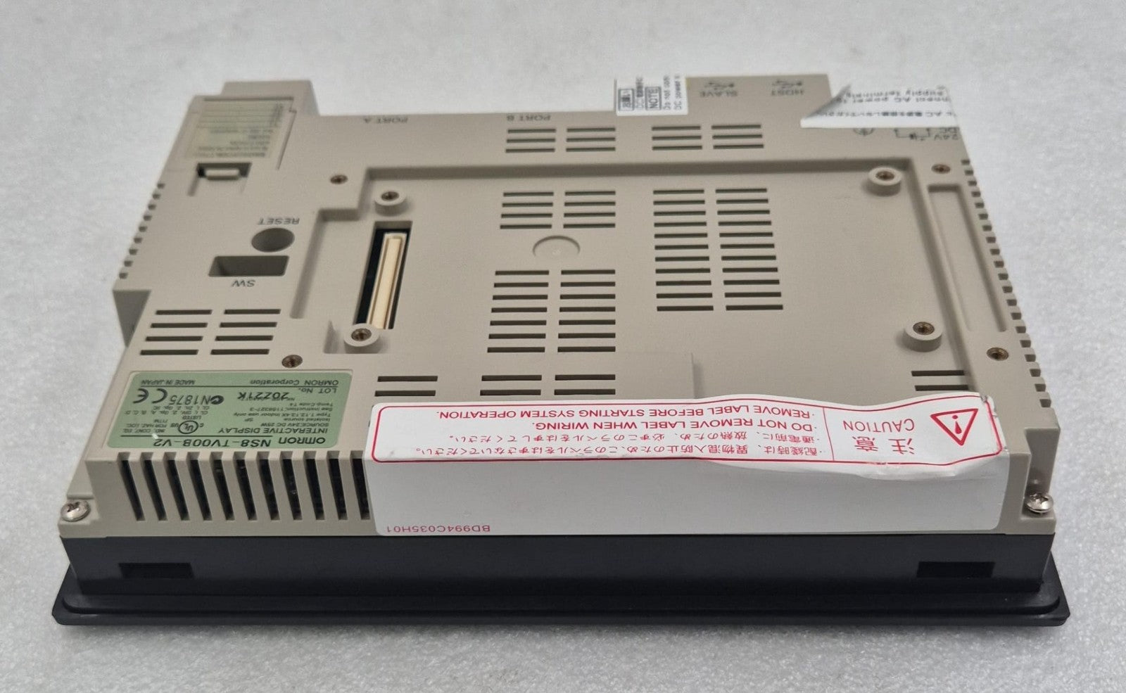 OMRON NS8-TV00B-V2 Interactive Display 8" TFT Touch Screen HMI Module -FOR PARTS