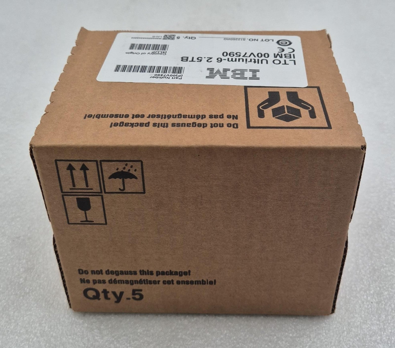 [LOT 5] *NEW* IBM LTO Ultrium-6 2.5TB 00V7590 TAPE CARTRIDGE DATA STORAGE BACKUP