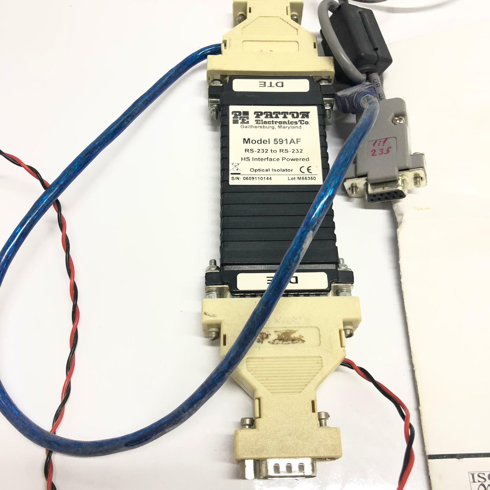 Patton 591AF - RS-232 to RS-232 HS Interface Powered Optical & accassories